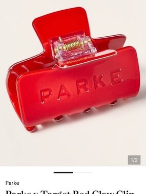 Parke x Target Red Claw Clip New in Hand